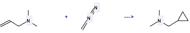 N,N-Dimethylallylamine is used to produce cyclopropylmethyl-dimethyl-amine.